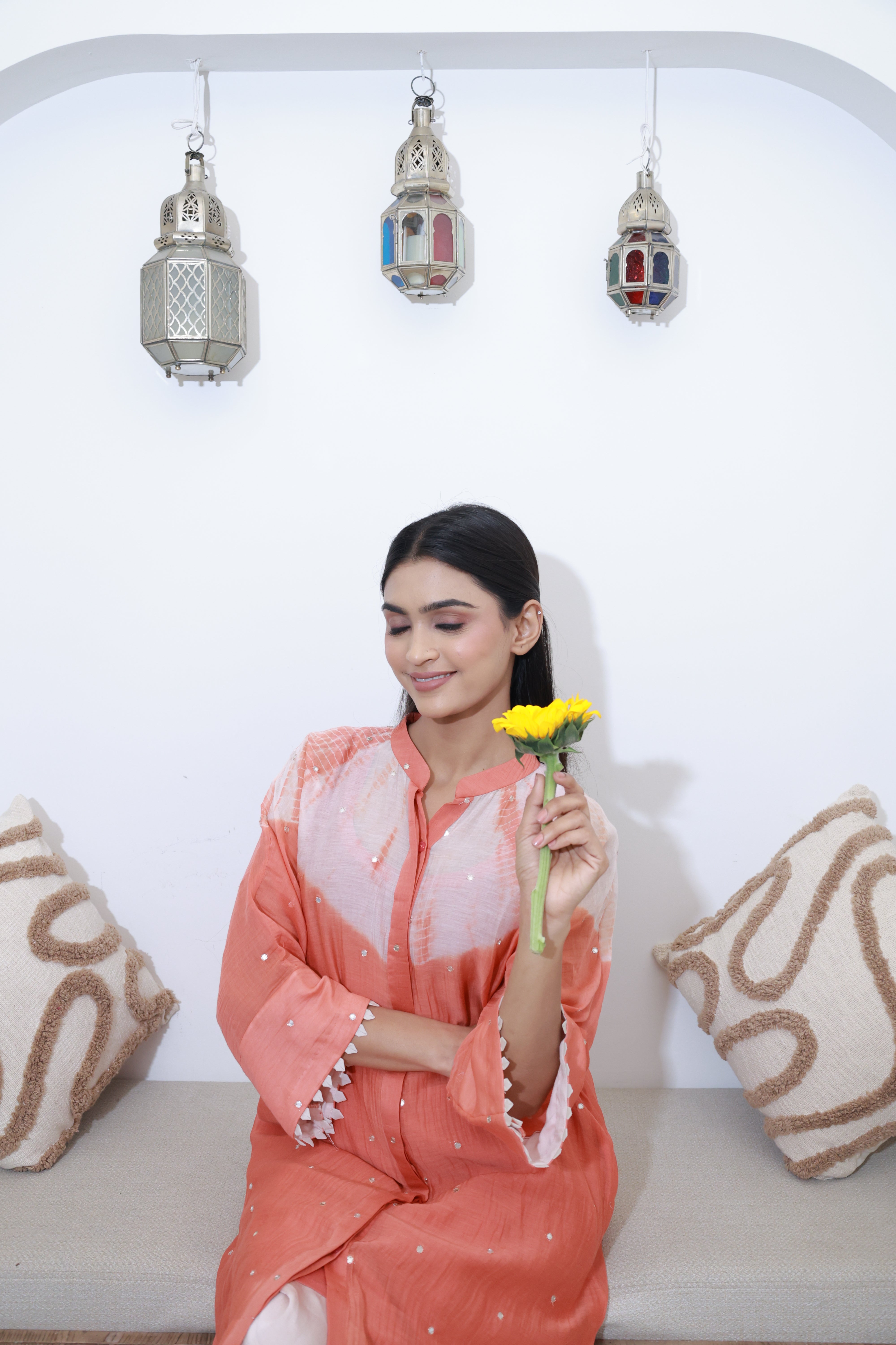 Aarsi Kurta Set in Peach1