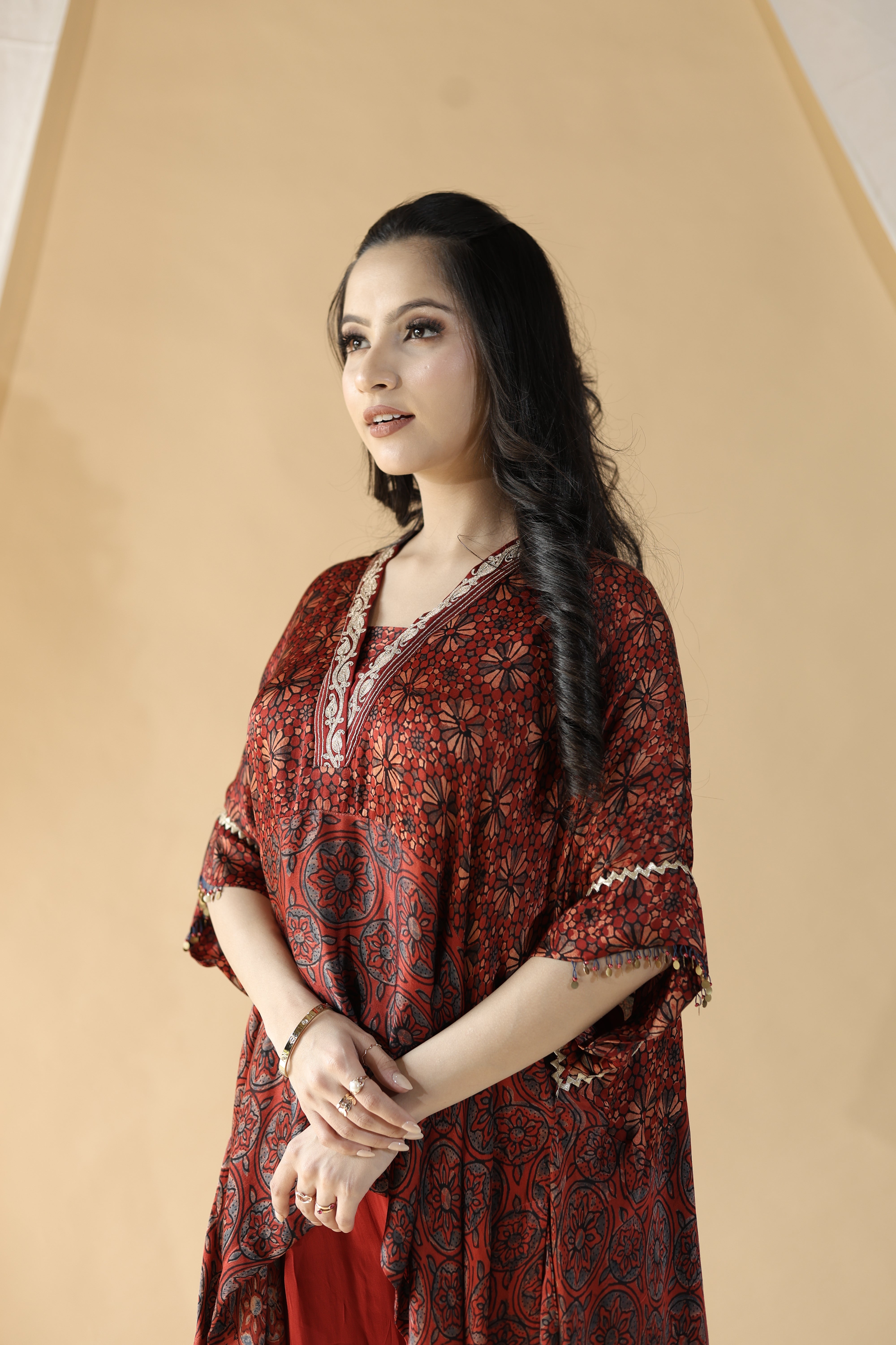 Agnika Nakshatra Ajrak Kurta Set1