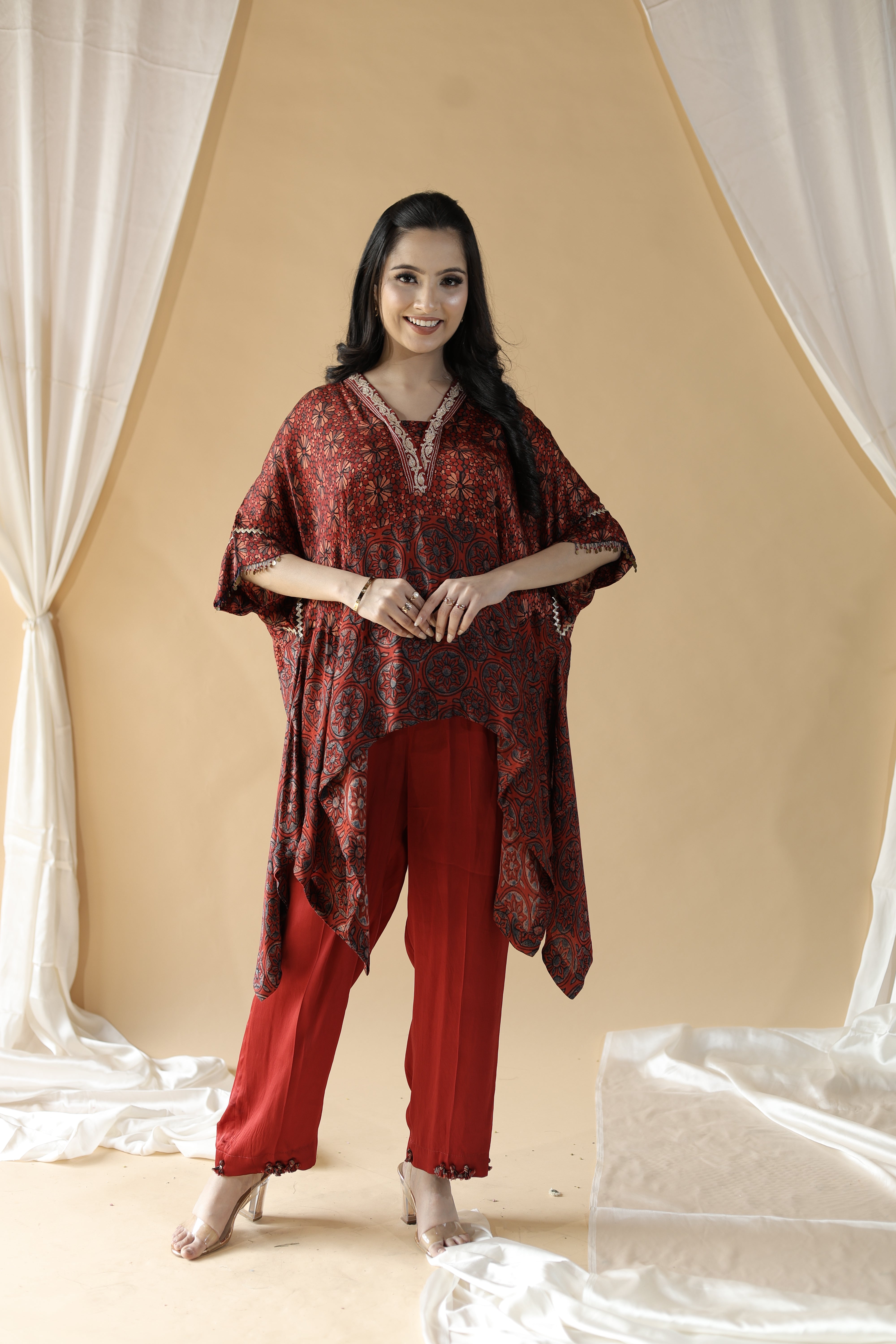 Agnika Nakshatra Ajrak Kurta Set2