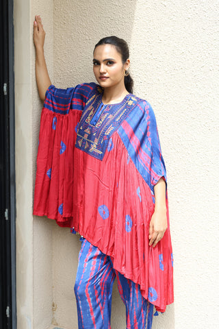 Aira Co ord setin Purple and Rani Pink4