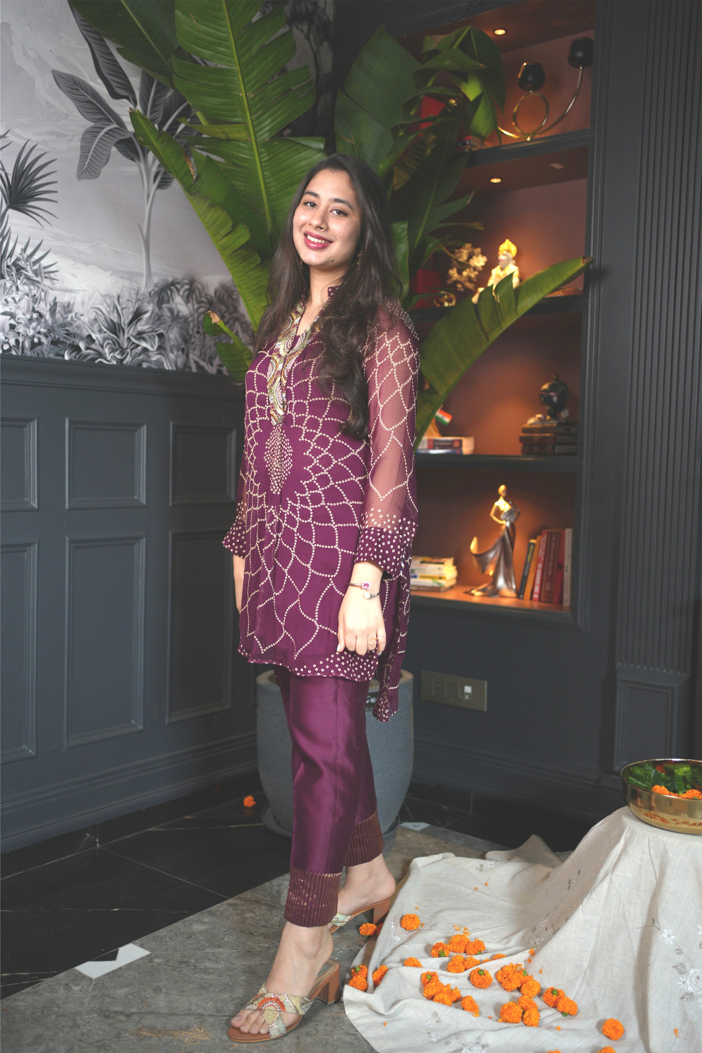 Parv Co ord Set in Brown