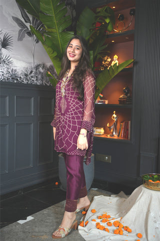 Parv Co ord Set in Brown