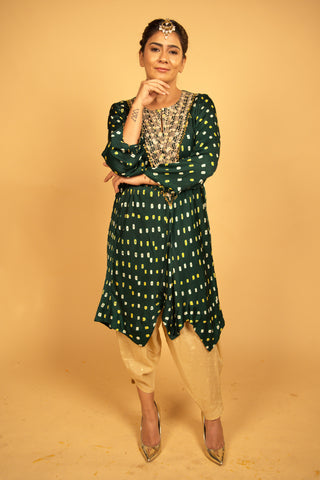 Usha Kurta Set in Green
