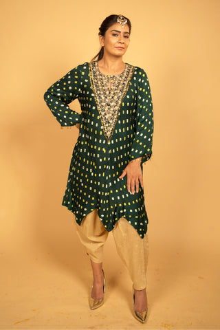 Usha Kurta Set in Green