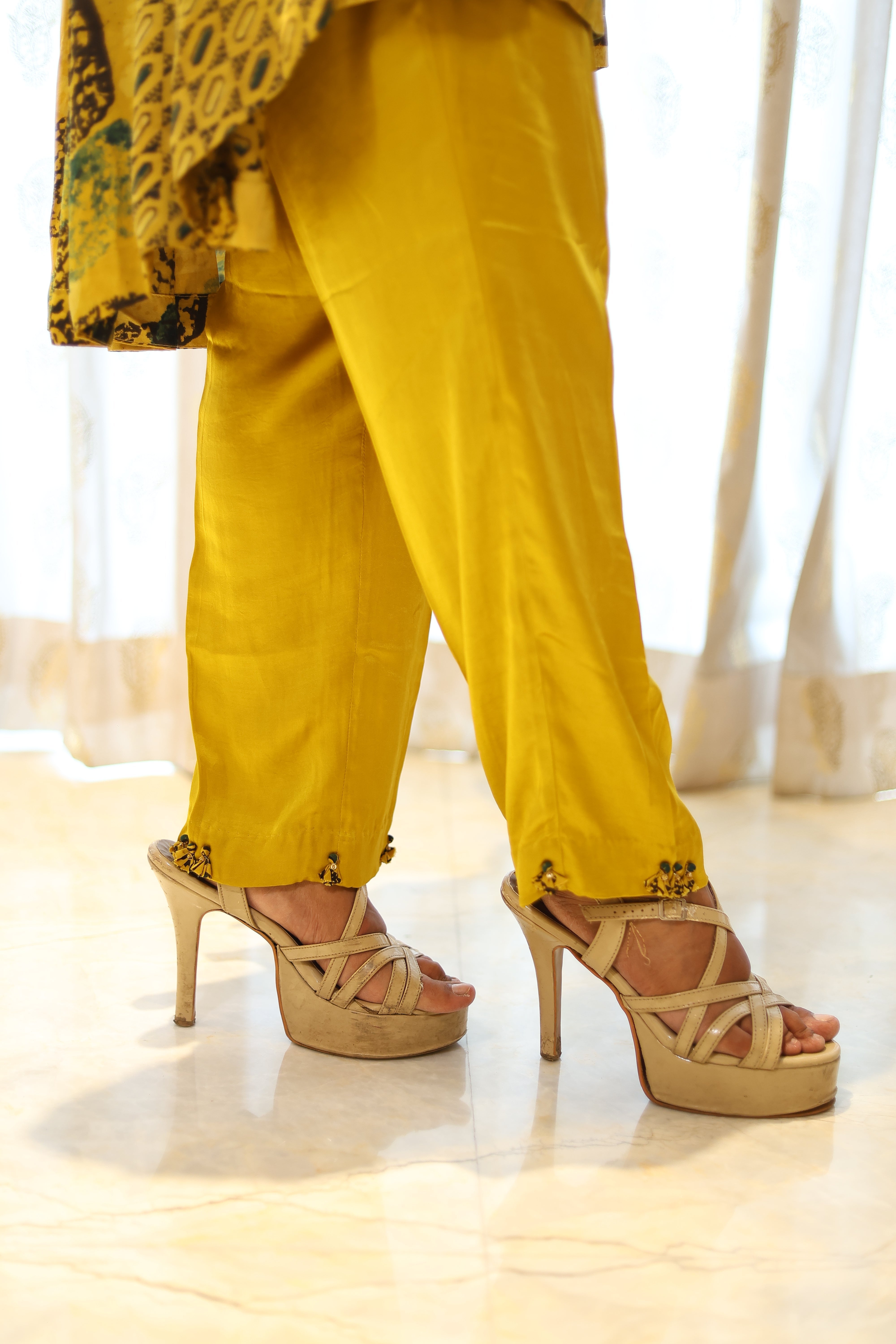 Dhruv Co Ord Set Yellow1