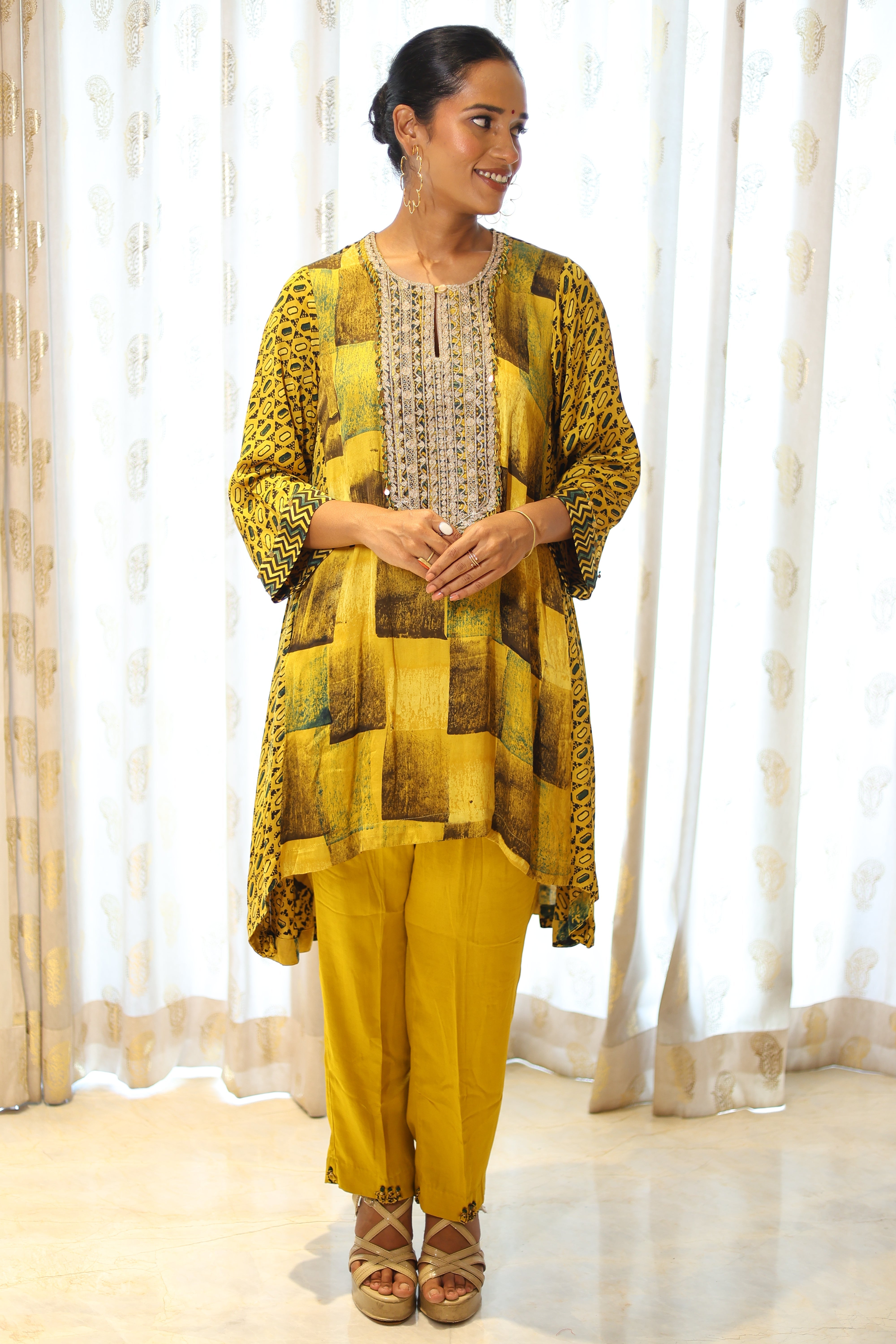 Dhruv Co Ord Set Yellow4