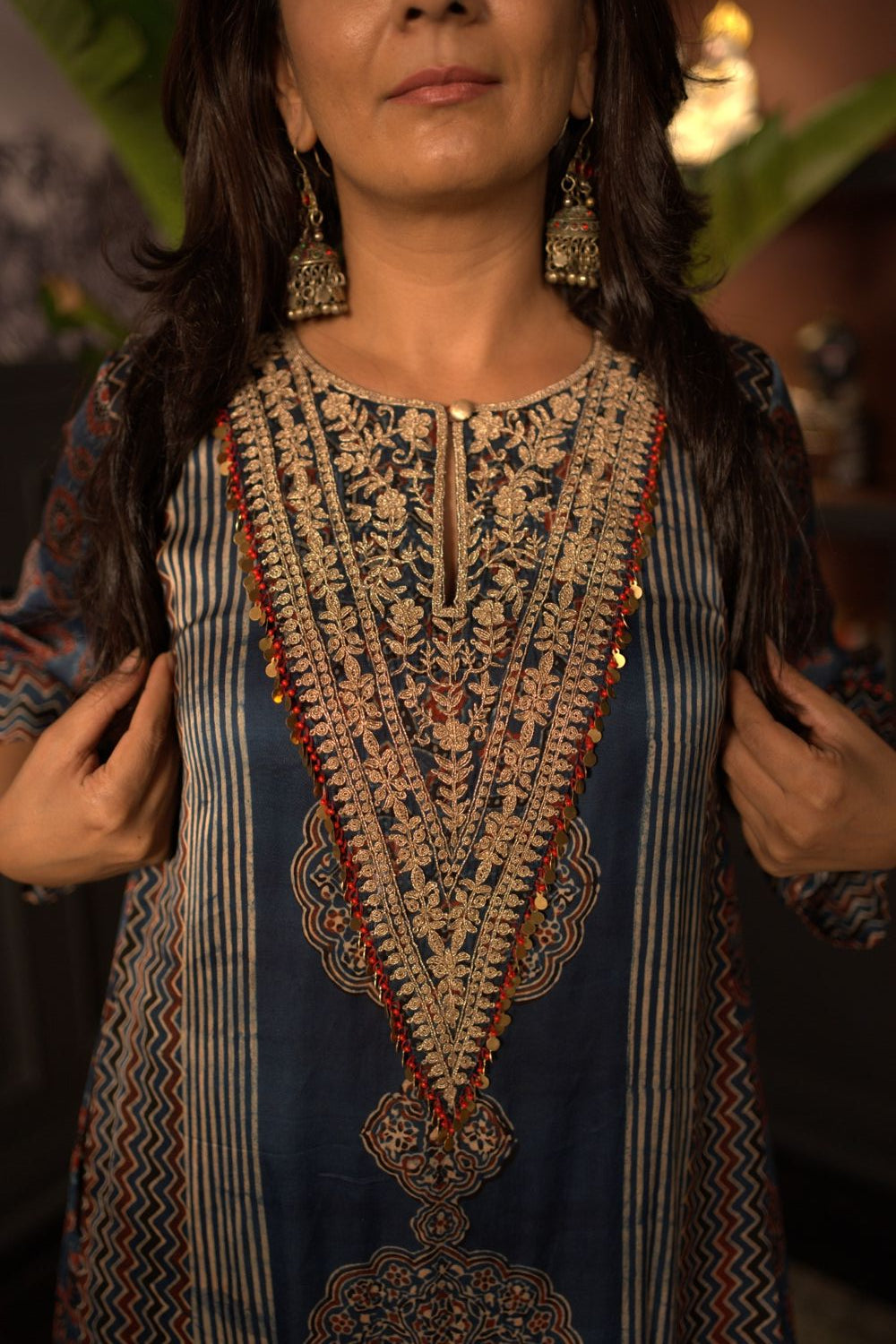 Dhruva Nakshatra Ajrak Kurta Set2