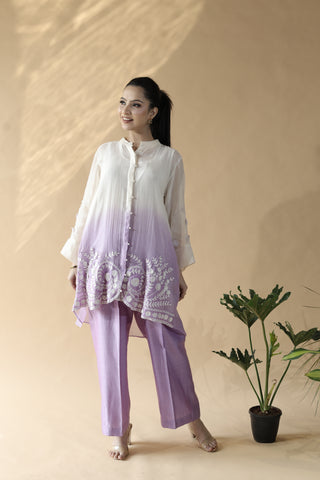 Gulmohar Ombre Kurta Set1