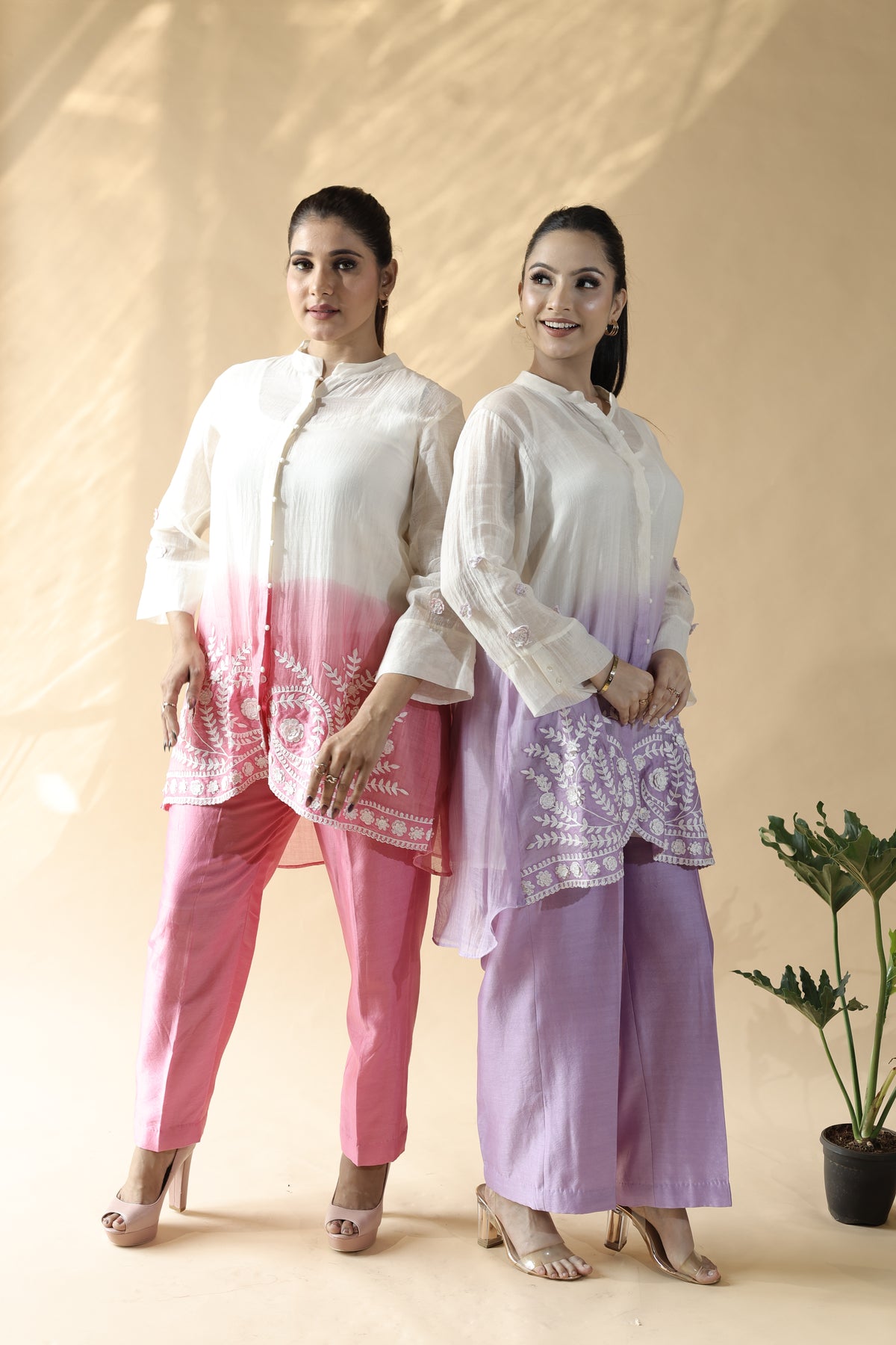 Gulmohar Ombre Kurta Set2