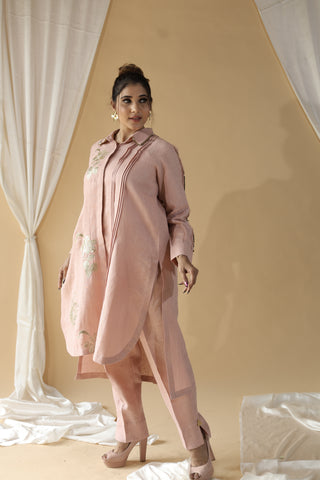 Gulmohar Rosette Pintuck Kurta Set4