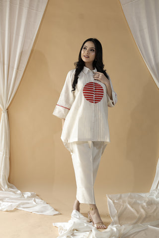 Gulmohar Surya Rekha Kurta Set1