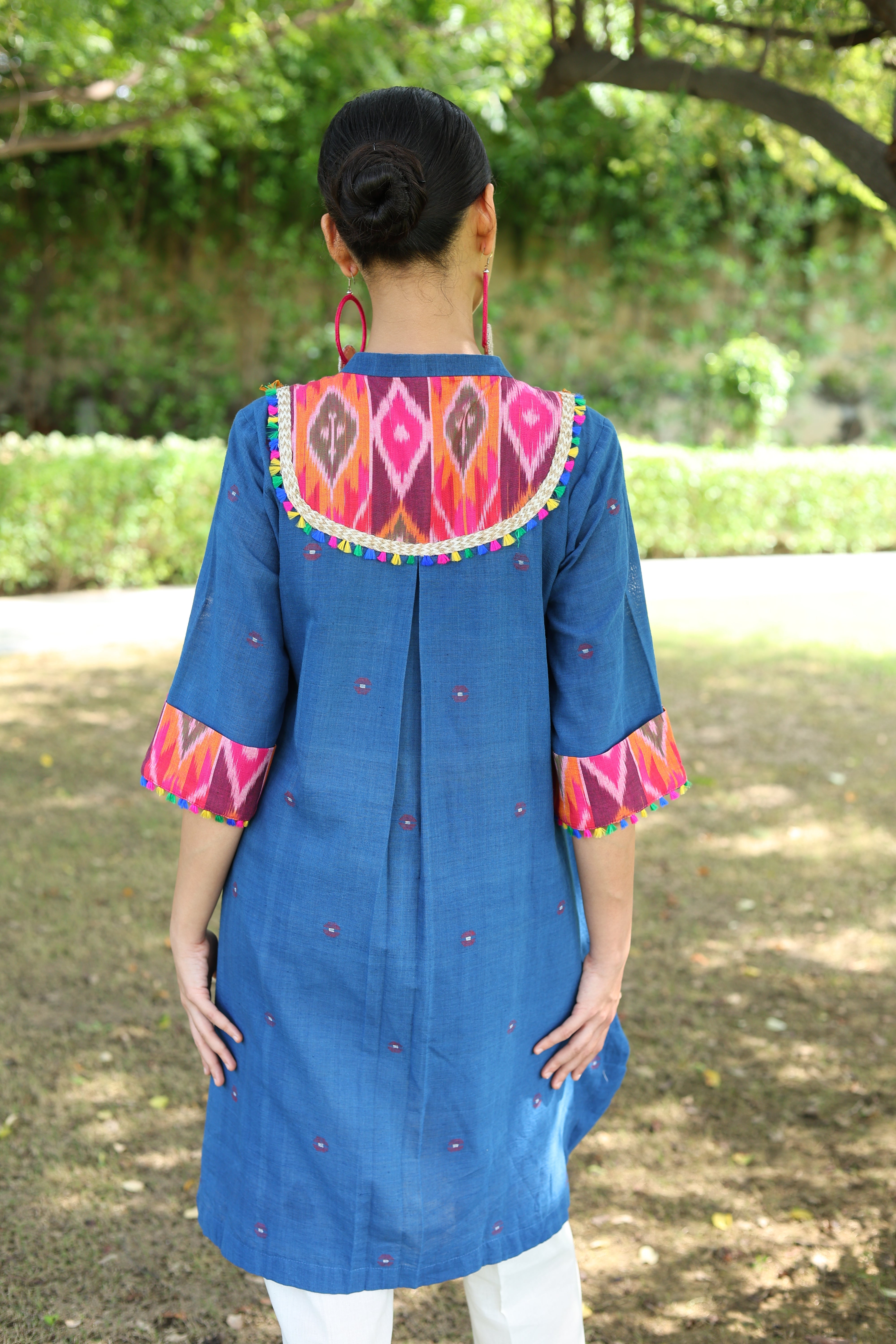 Heritage Kurta set In Neel4
