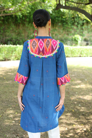 Heritage Kurta set In Neel4