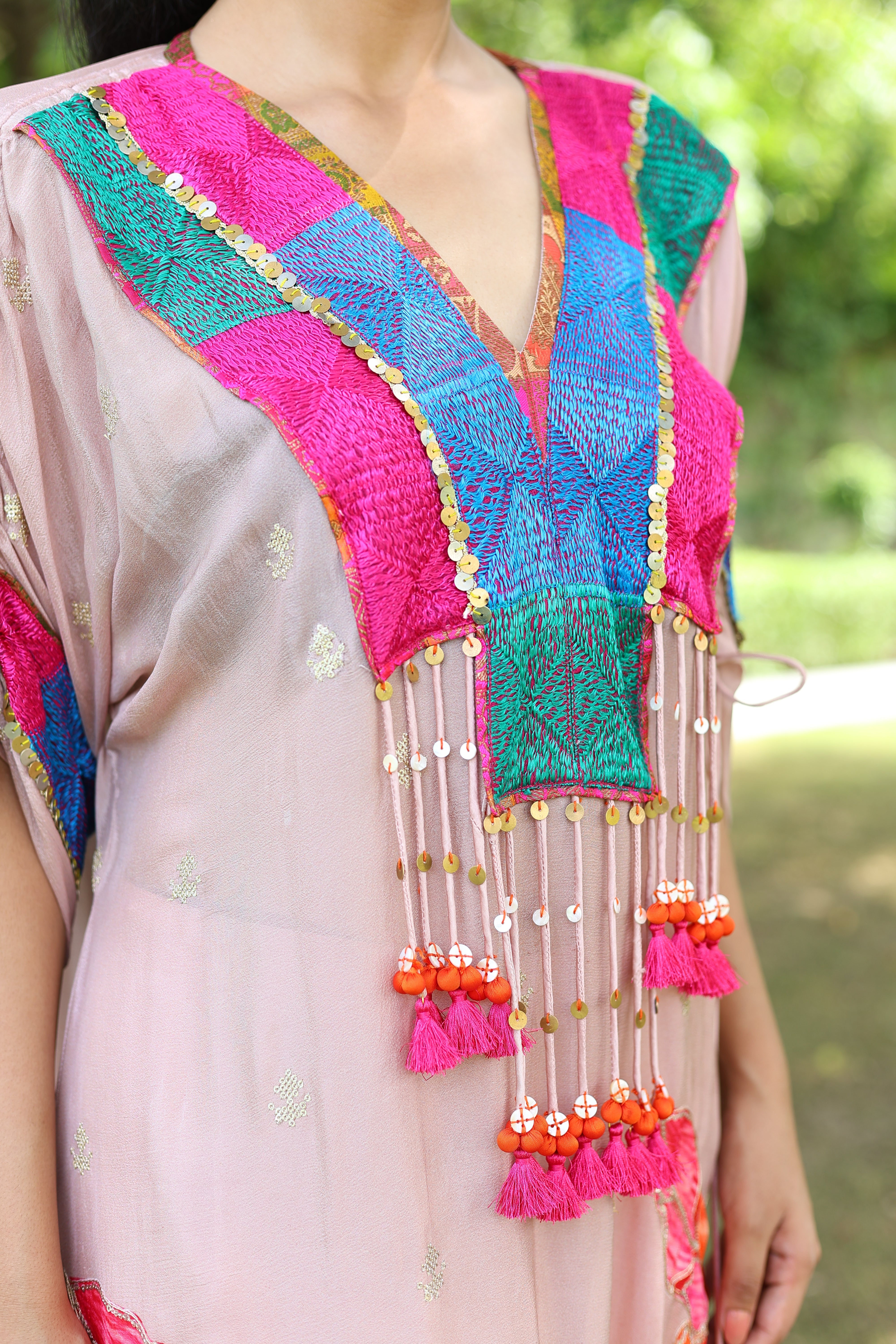 Ira Kurta Set in Peach2