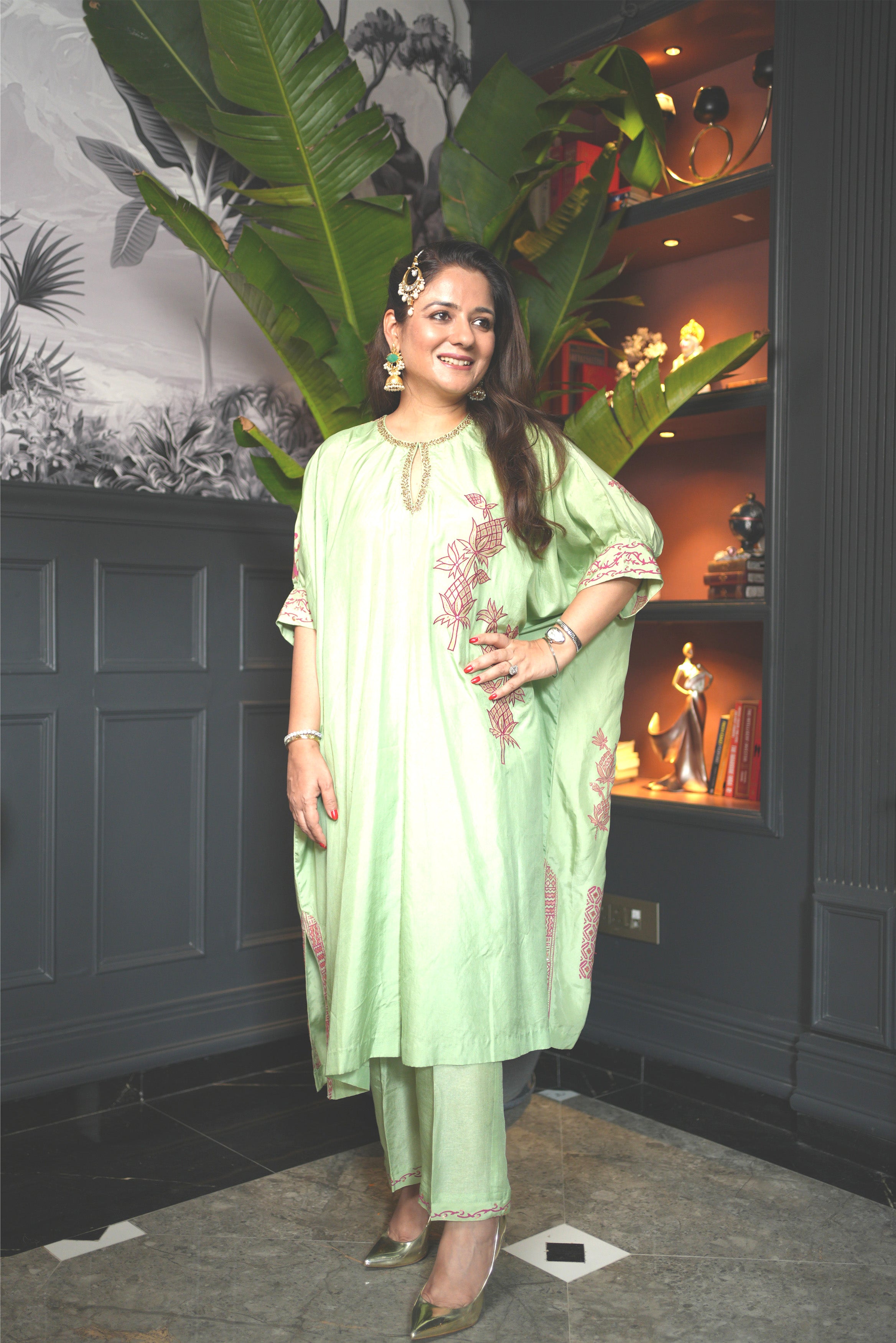 Amrita Kurta Set in Green