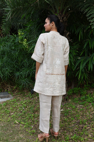 Mahika - Beige linen co-ord set2