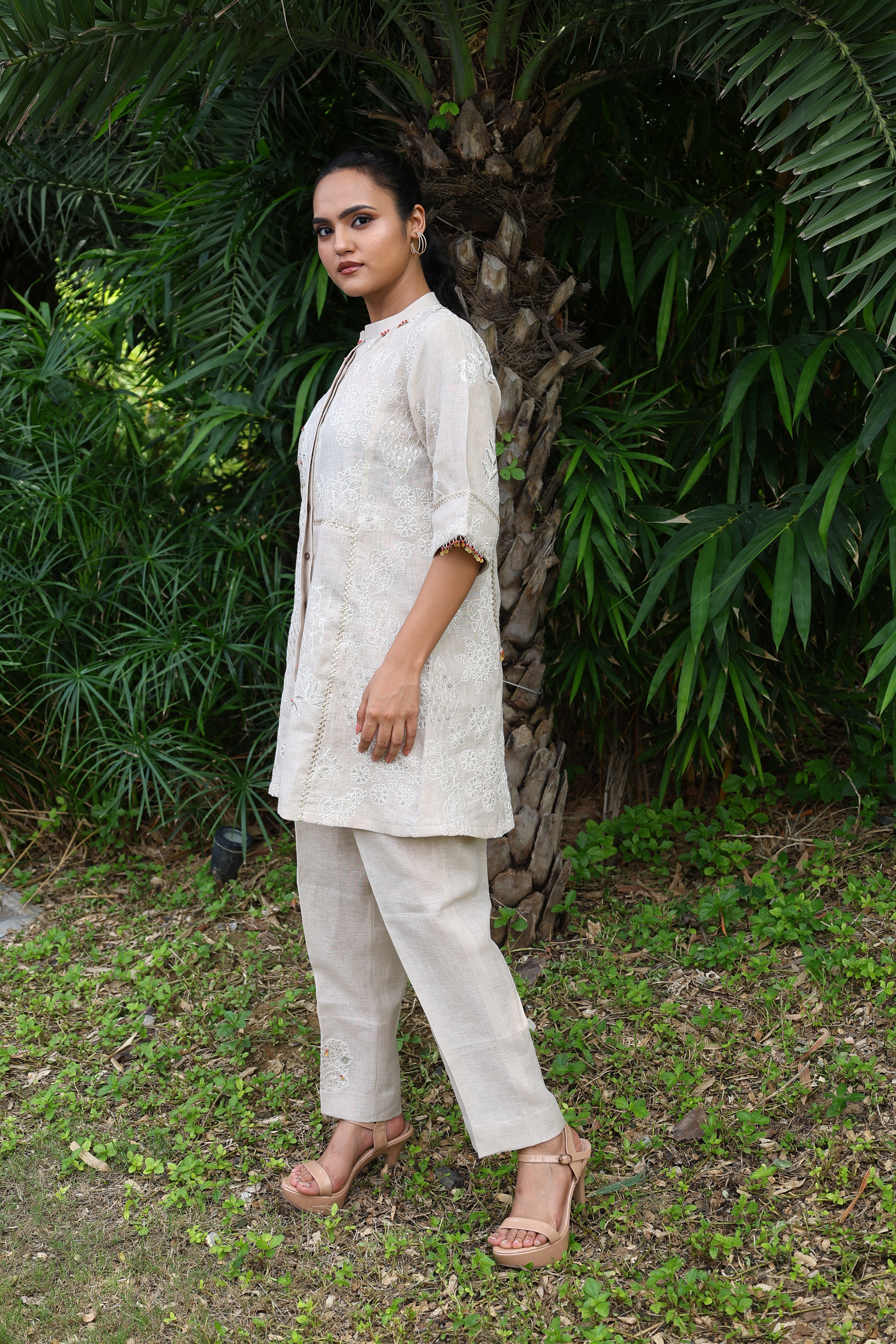 Mahika - Beige linen co-ord set4