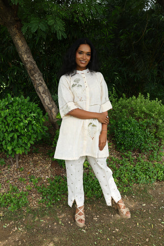 Mahika - White linen co-ord set1