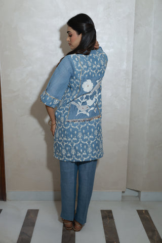 Mahika Co Ord Set in Blue2