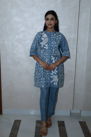 Mahika Co Ord Set in Blue4