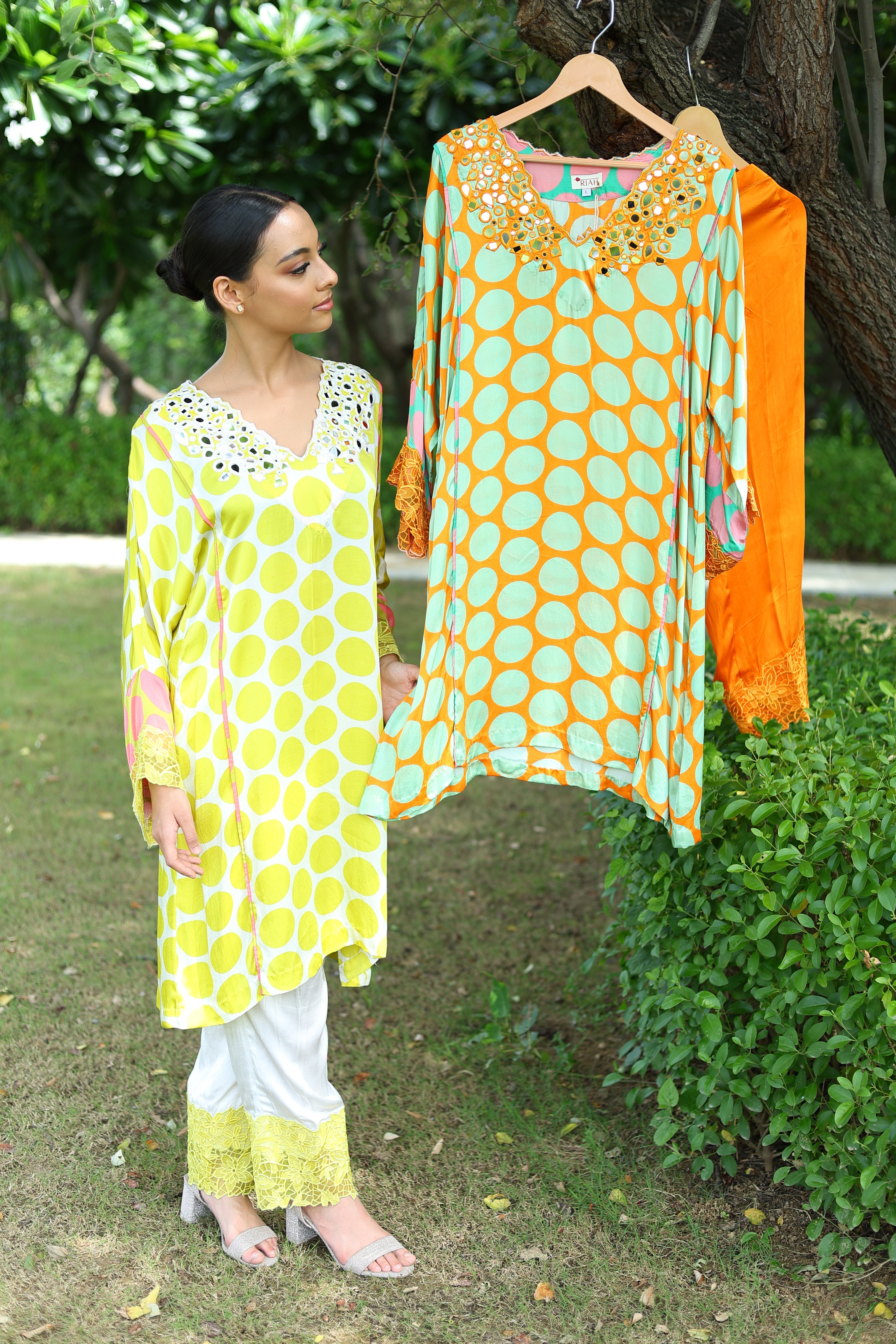Padma Kurta Set in Orange1
