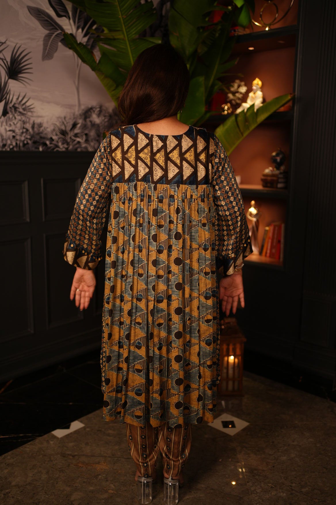 Rohini Nakshatra Ajrak Kurta Set3