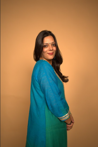 Zara Kurta Set in Blue and Green