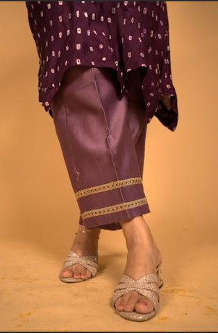 Usha Kurta Set in Purple2
