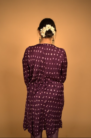 Usha Kurta Set in Purple4