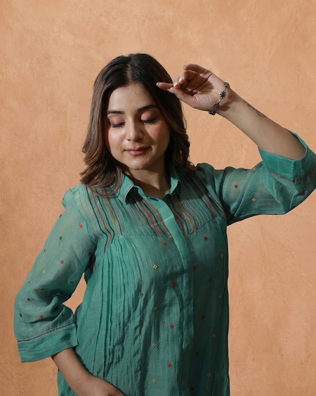Kanak Kurta Set Green